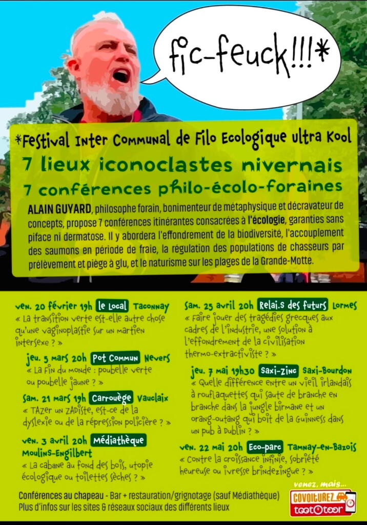 Conférence philo : "La cabane au fond des bois, utopie écologique ou toilettes sèches ?"