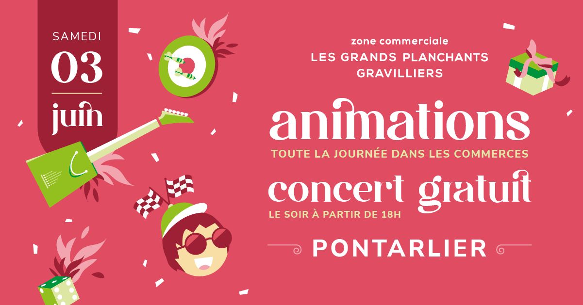 3 juin - animations et concert - Pontarlier