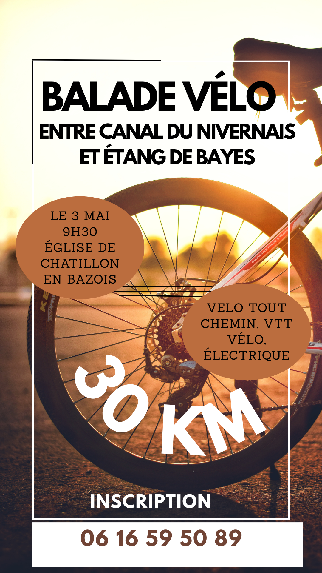 Balade vélo : Entre Canal du Nivernais et étangs de Baye
