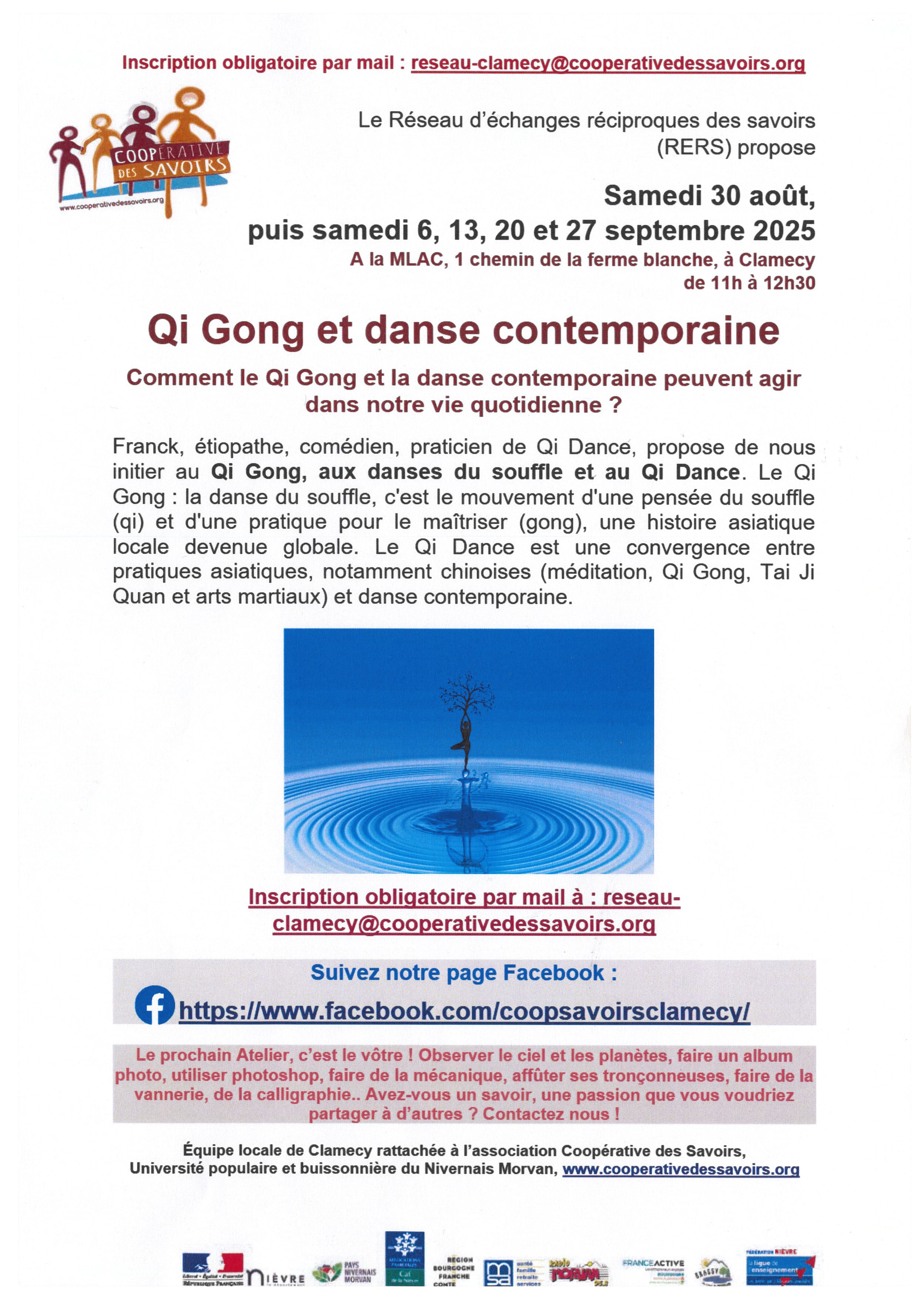 30 août et 6-13-20-27 septembre 2025 - Qi Gong et danse contemporaine - Clamecy (1)