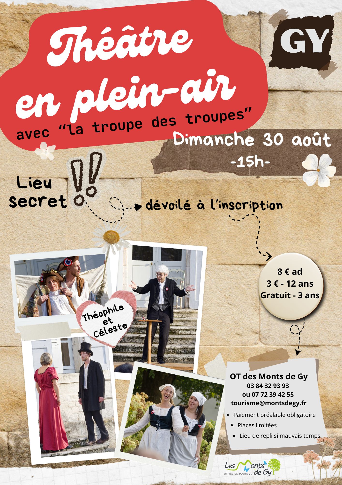 Théâtre en plein air à Gy