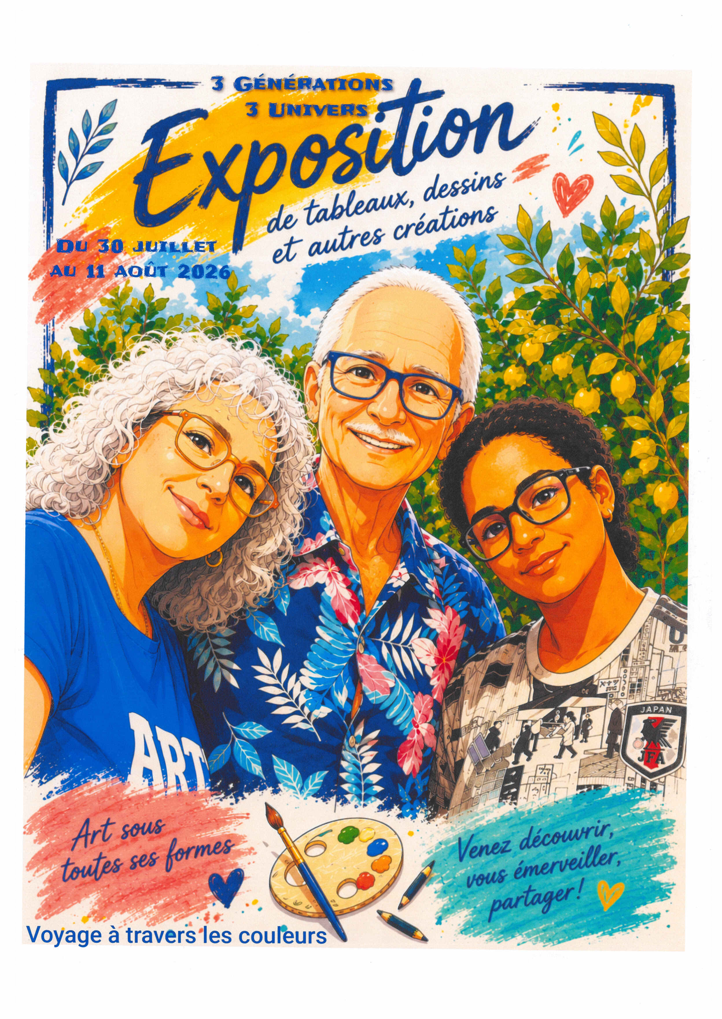 Exposition de tableaux, dessins et autres créations - Paul Maria