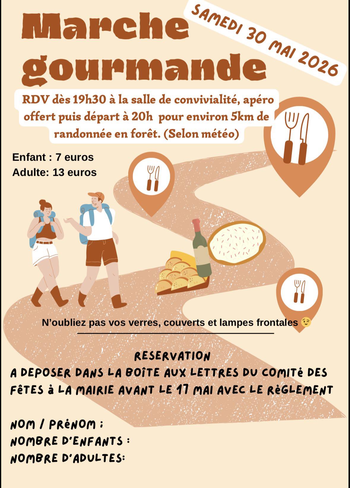 Marche gourmande nocturne