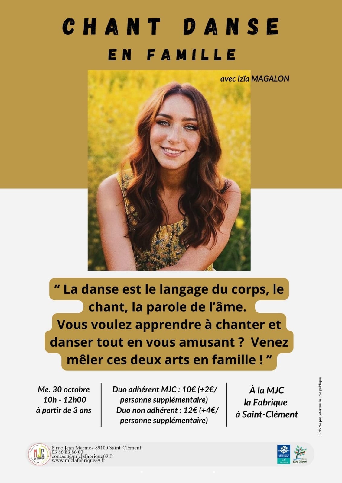 Chant danse en famille MJC