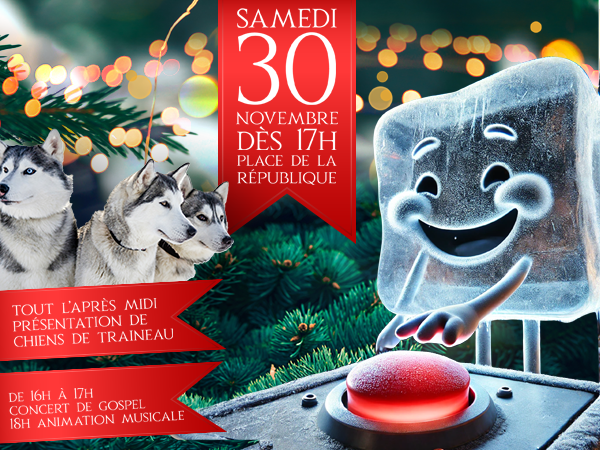 Lancement des illuminations de Noël