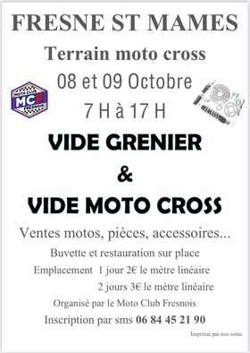 Vide-grenier spécial moto-cross à Fresne St Mamès