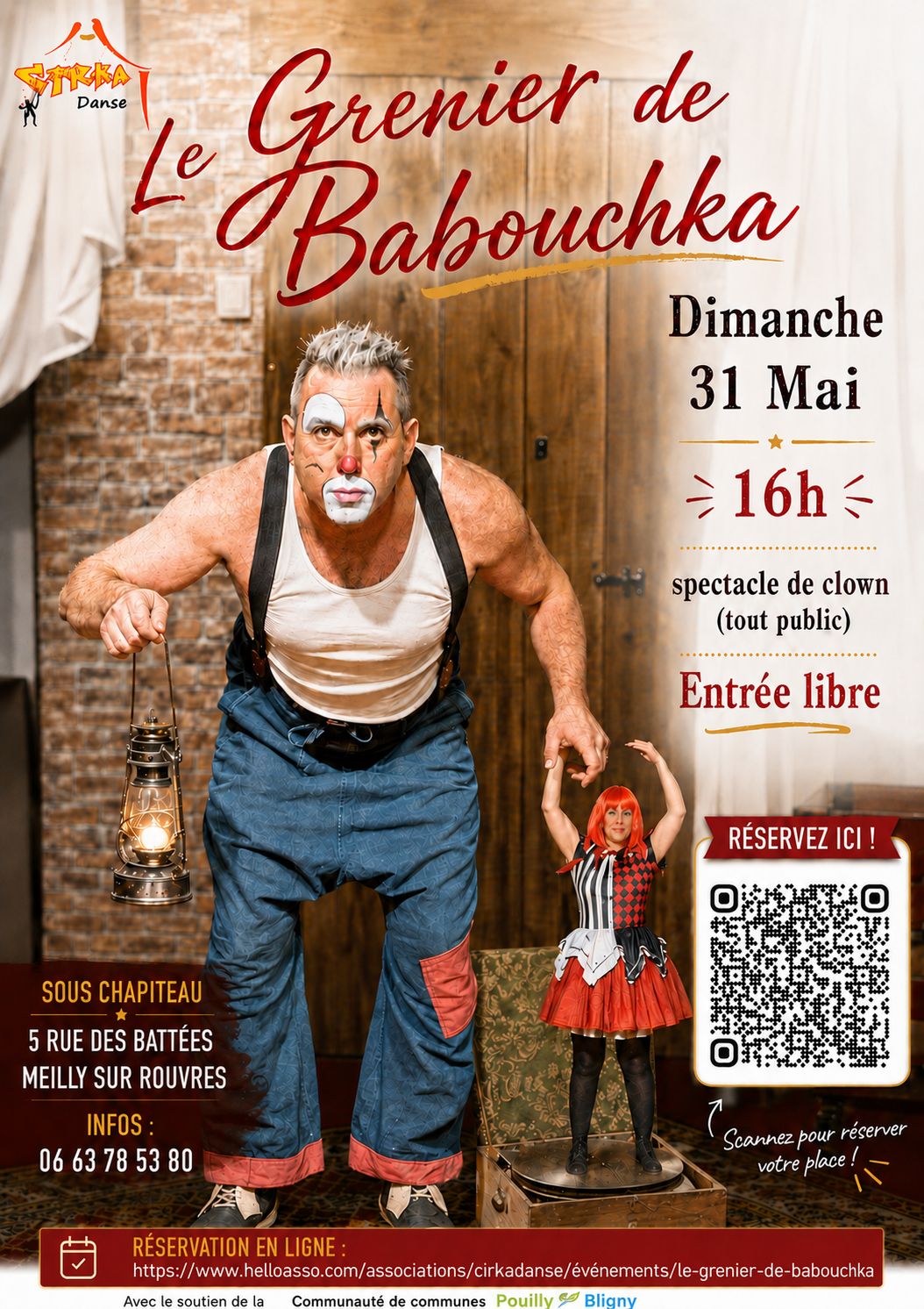 Cirque ' Le grenier de Babouchka'- Meilly sur Rouvres