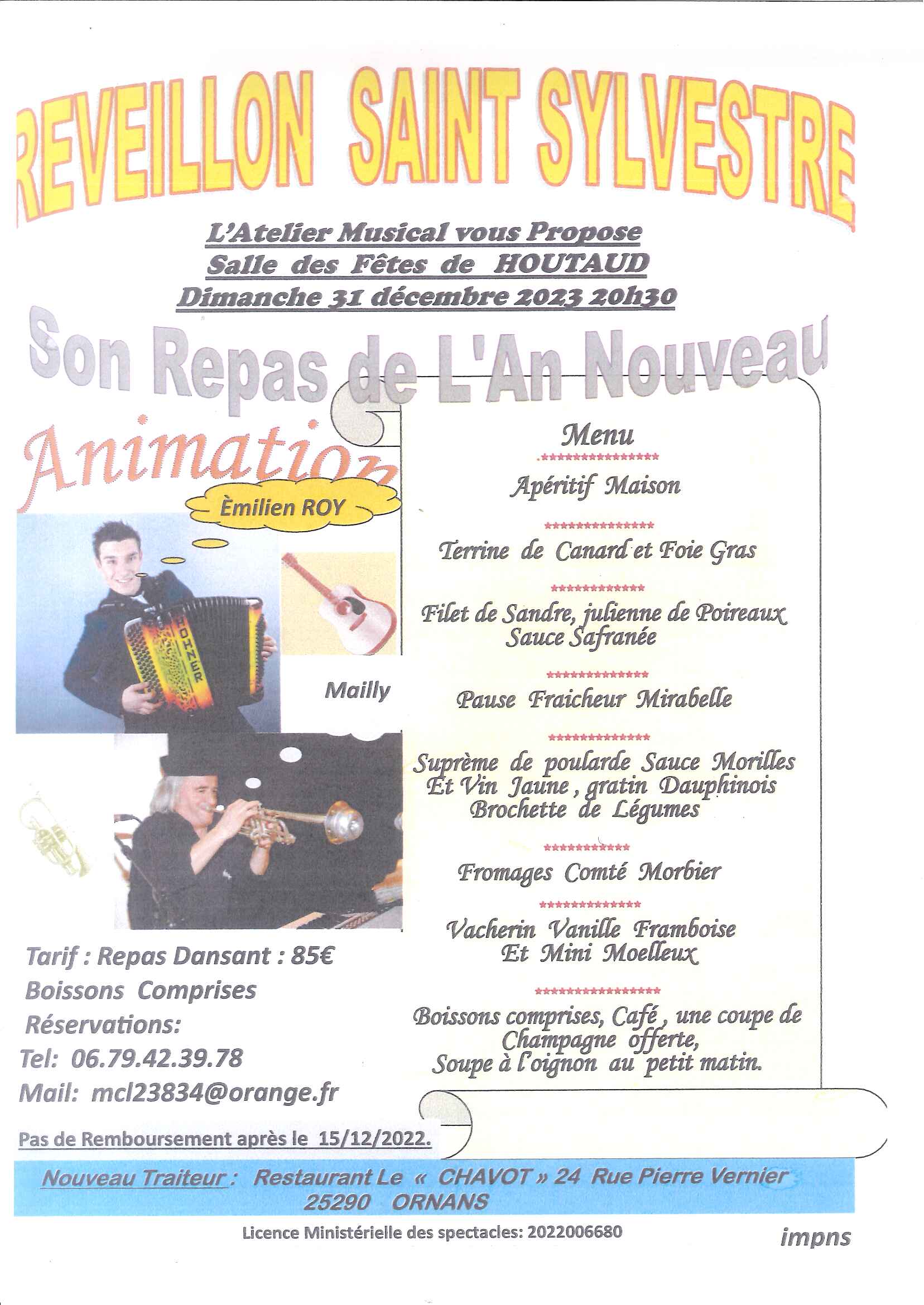 31 décembre - Réveillon - Houtaud