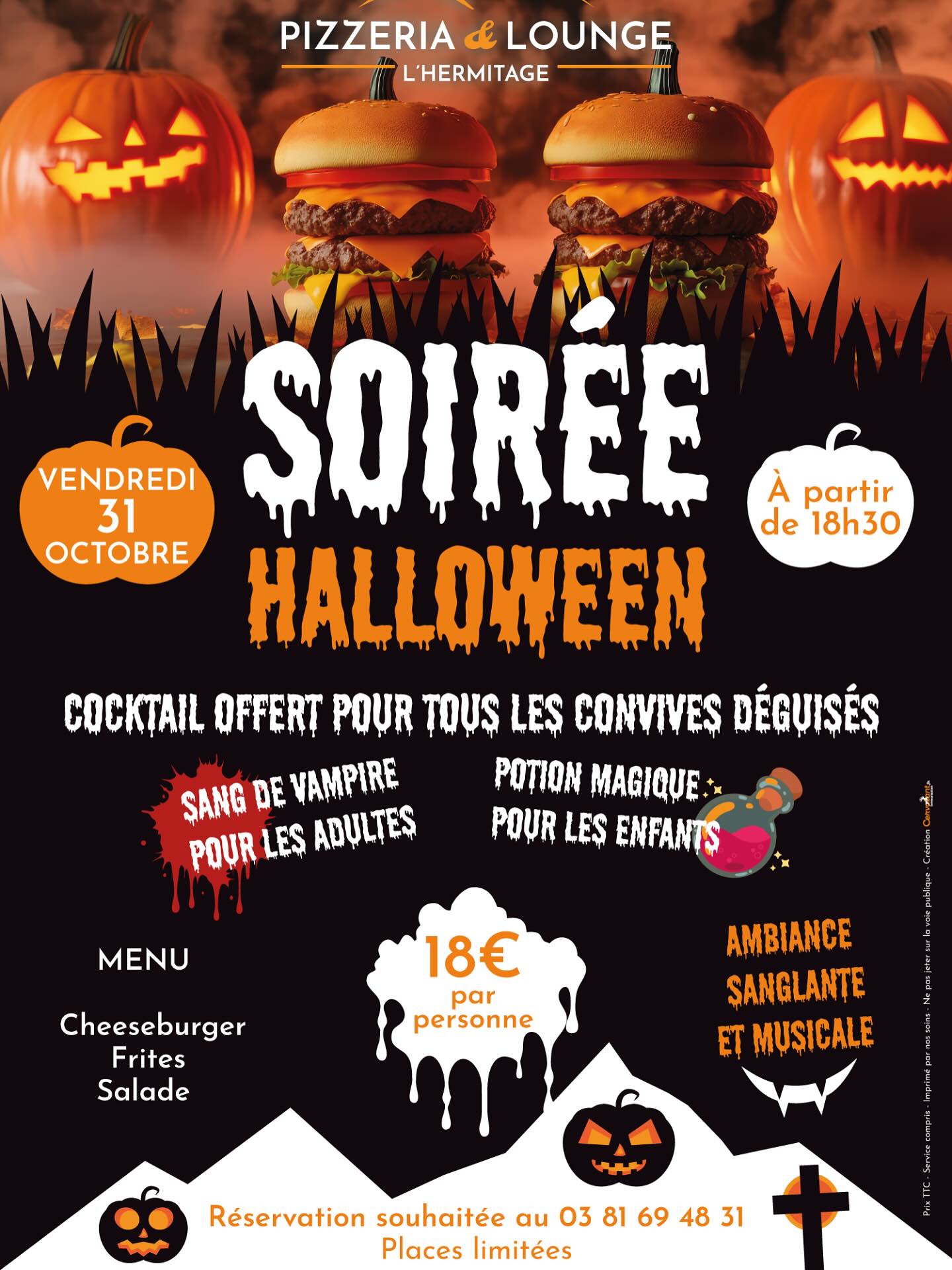 31 oct - Soirée Halloween - Les Fourgs