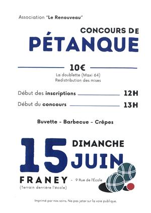 Concours de pétanque