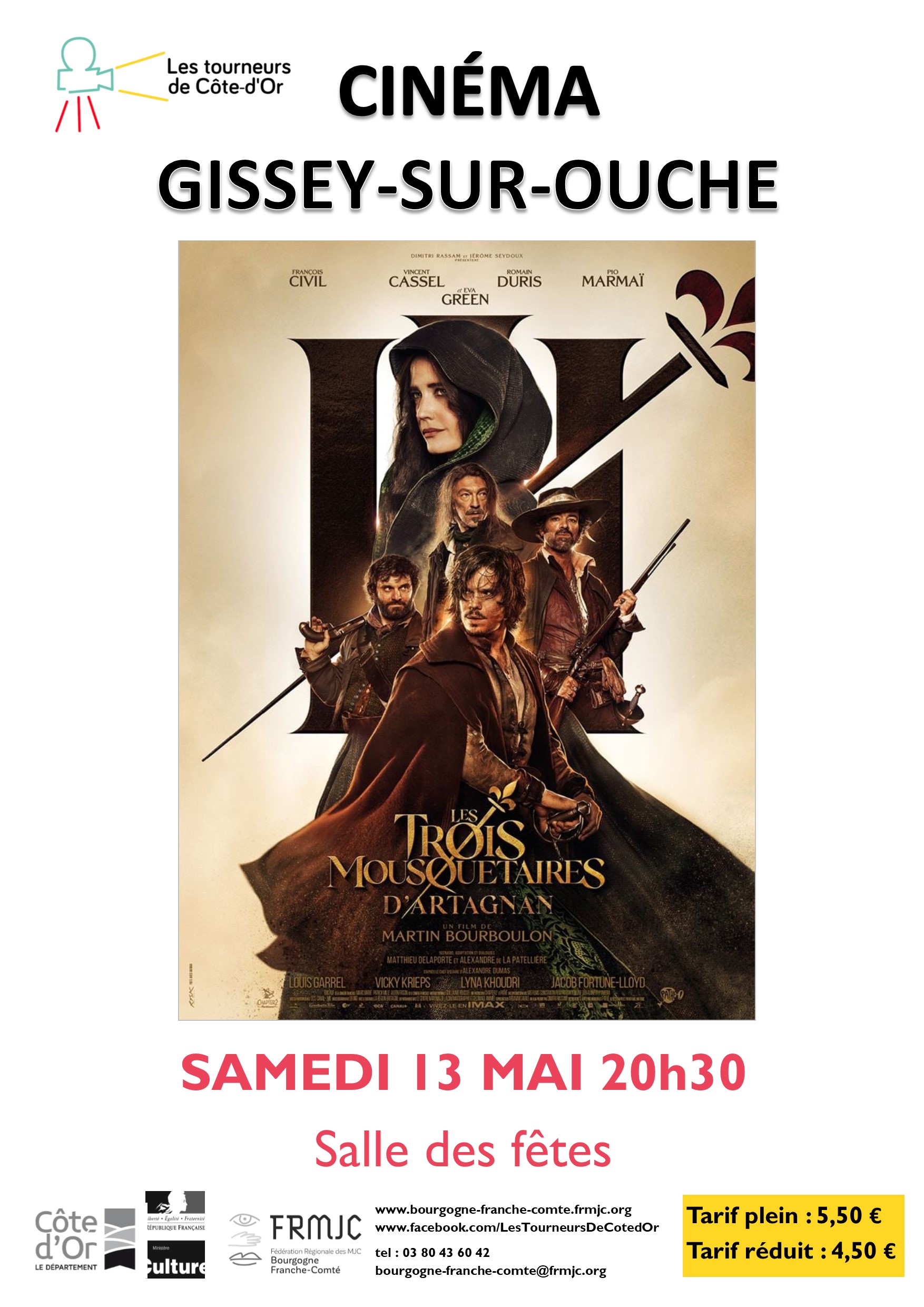 331 AFFICHE-FLYER LES TROIS MOUSQUETAIRES
