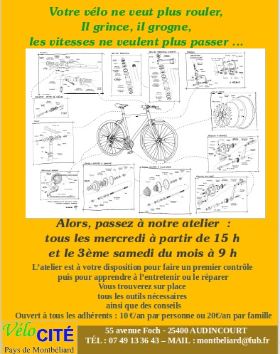 Atelier Vélocité Pays de Montbéliard