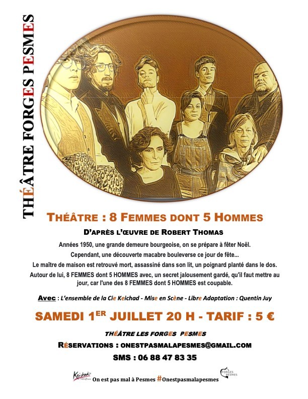 8 femmes dont 5 hommes