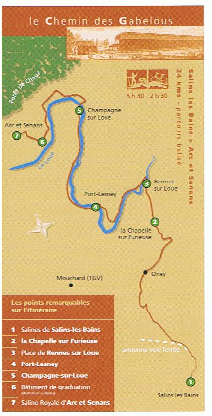 Sentier des gabelous, Salins-les-Bains