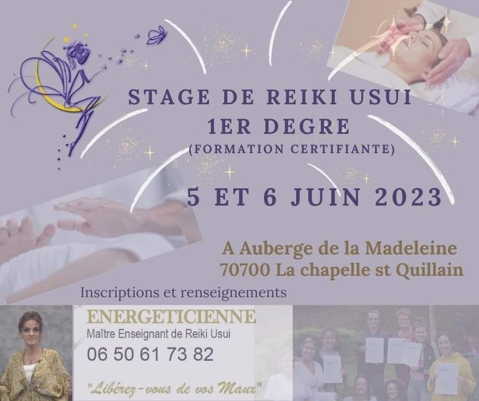 Stage et Reiki Usui à La Madeleine