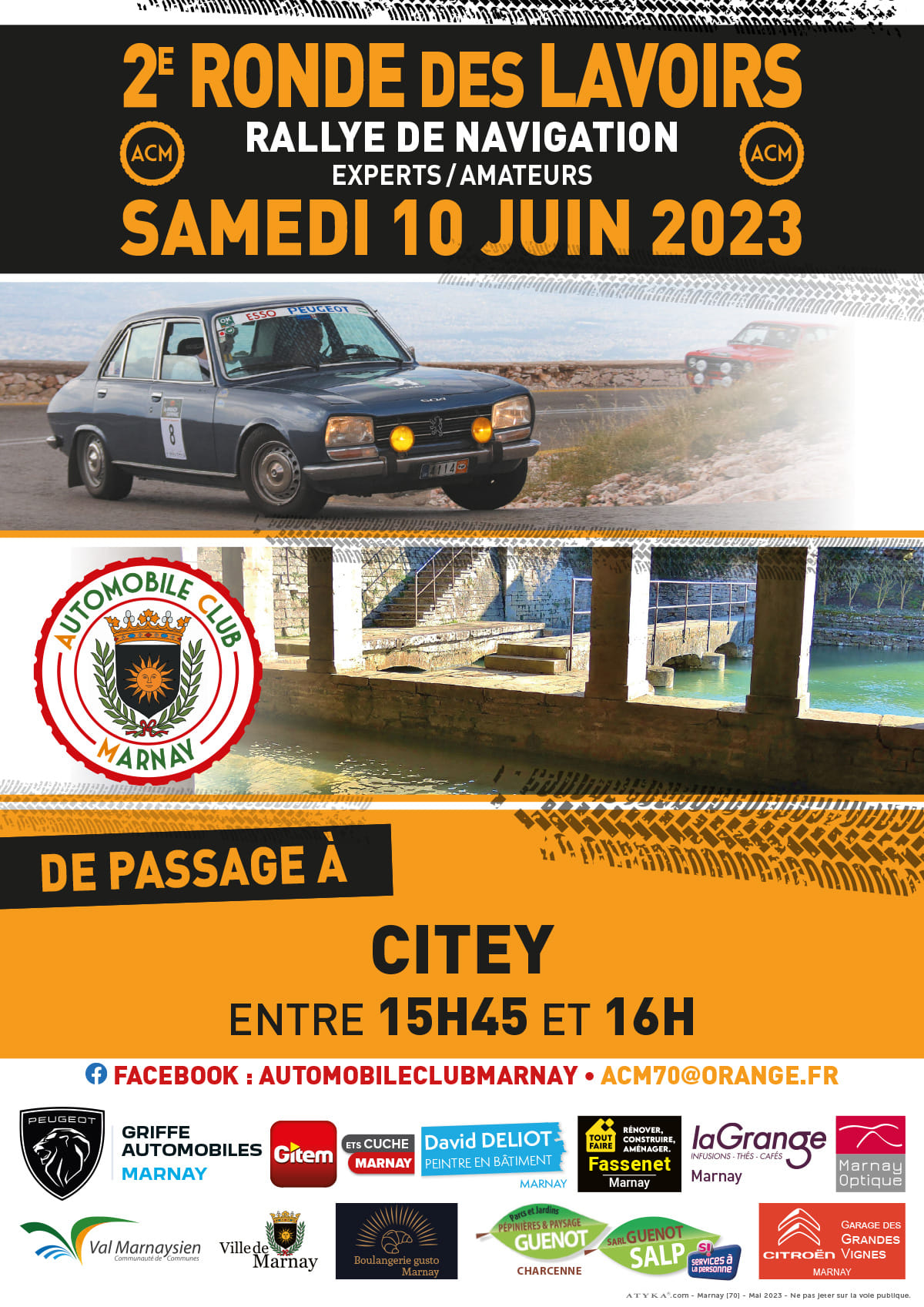 Passage de voitures mythiques à Citey 