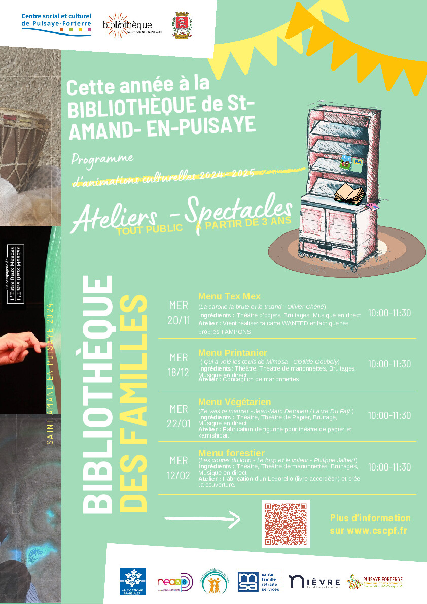 ateliers-spectacles à Saint-Amand en Puisaye