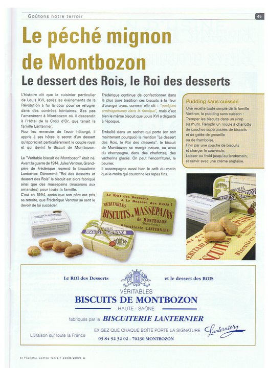 Biscuits de Montbozon