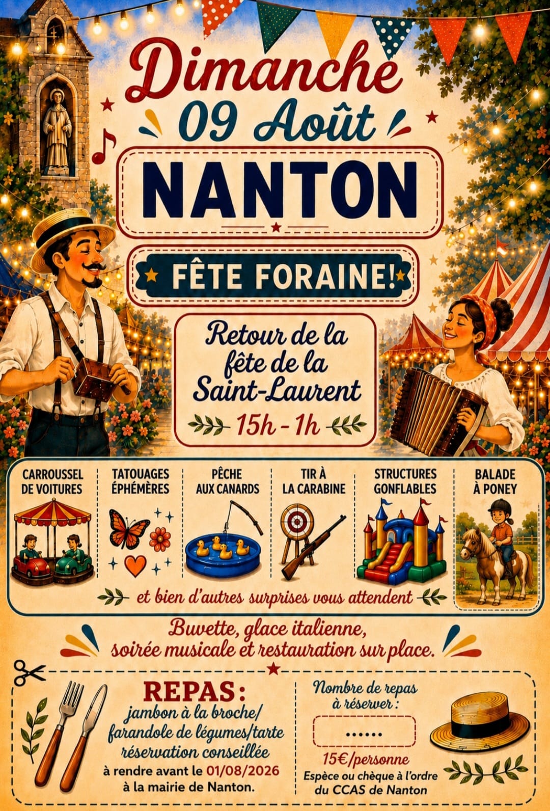 Fête Foraine - Retour de la fête de la Saint-Laurent