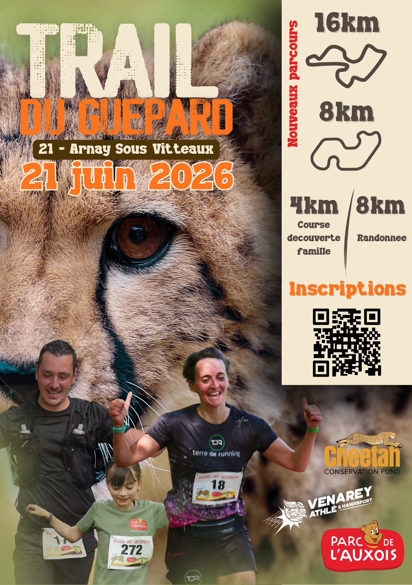 Trail et randonnée du Guépard & mini olympiades pour les enfants