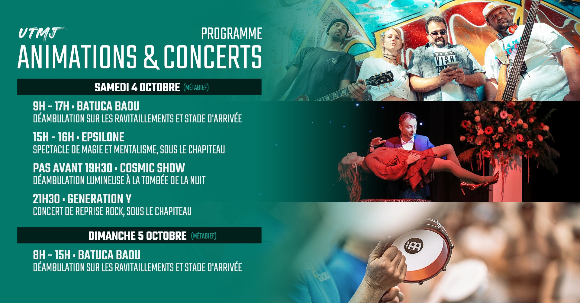 4 et 5 oct - concerts UTMJ - Méta