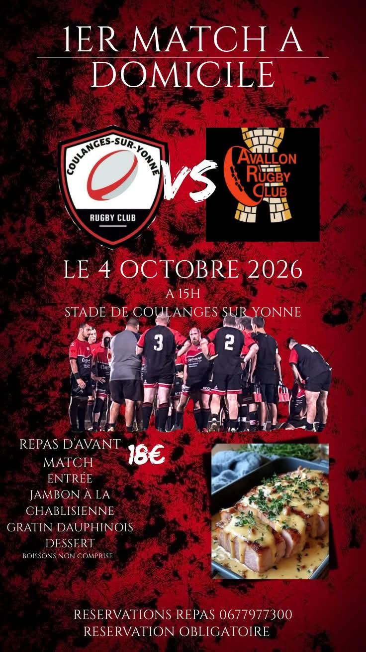 Rugby - Jour de match à domicile