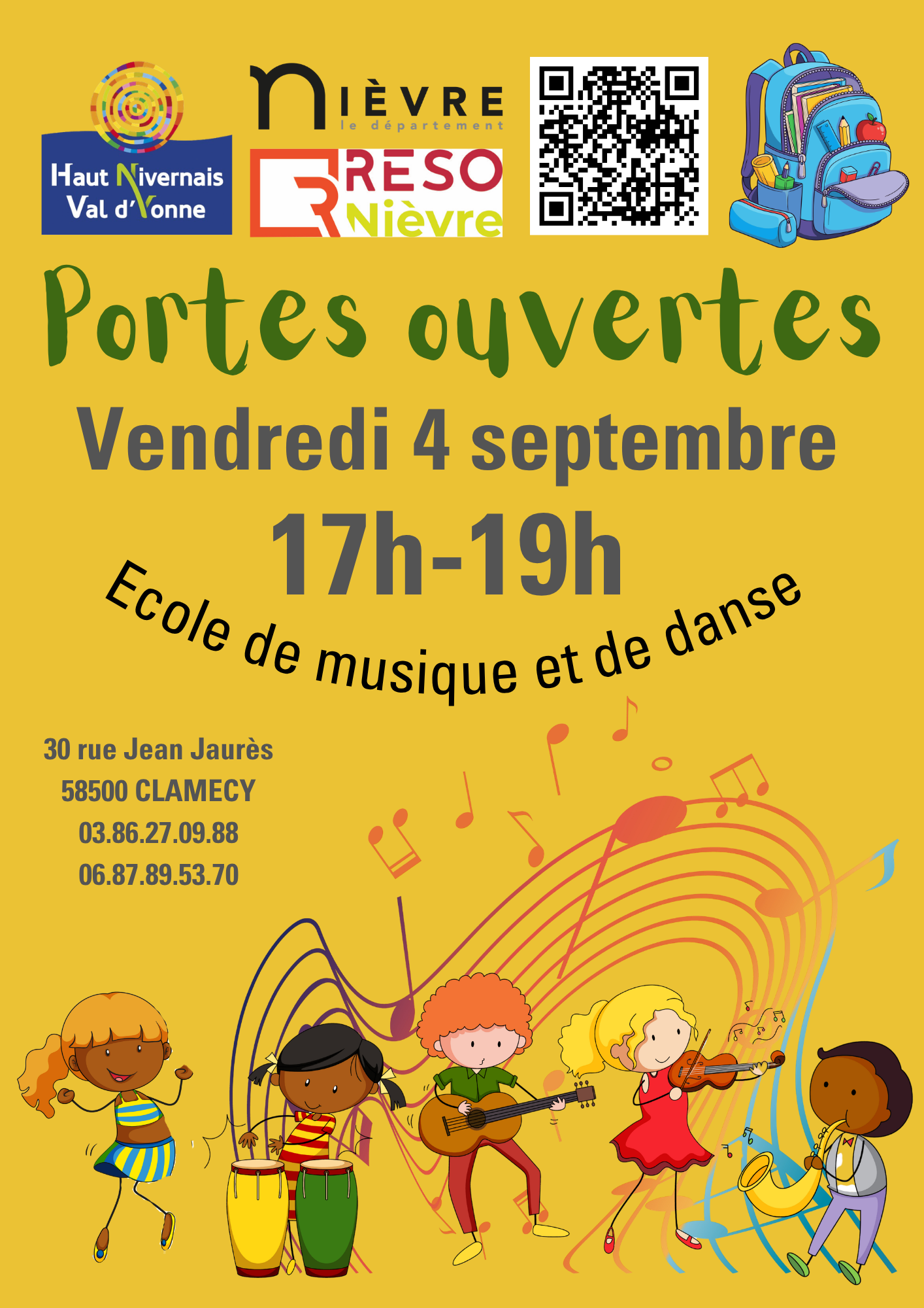 Portes ouvertes à l'école de musique et de danse de Clamecy