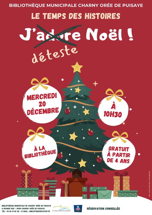 Le temps des histoires : j'déteste Noël