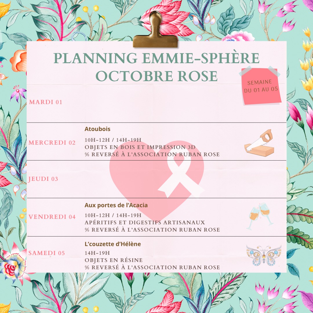 Programme Emmie-Sphère Octobre rose