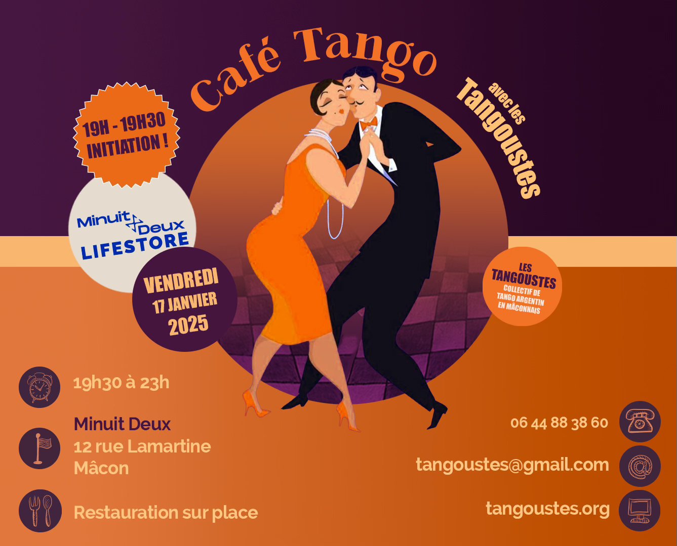 Affiche Tango Lifestore Minuit Deux
