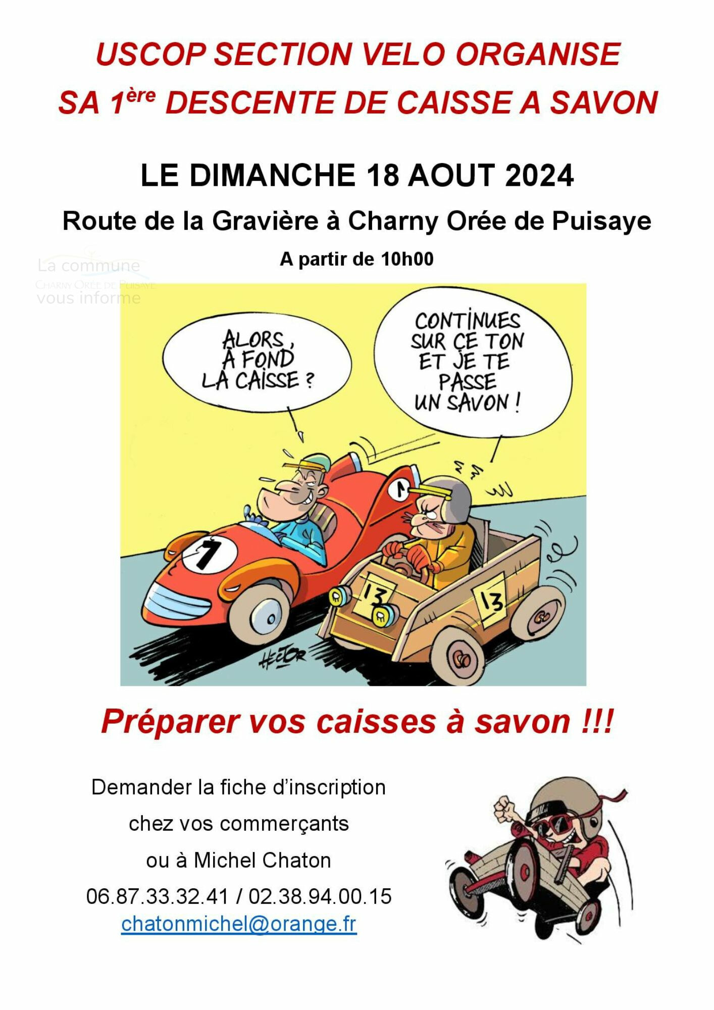 DESCENTE DE CAISSE À SAVON