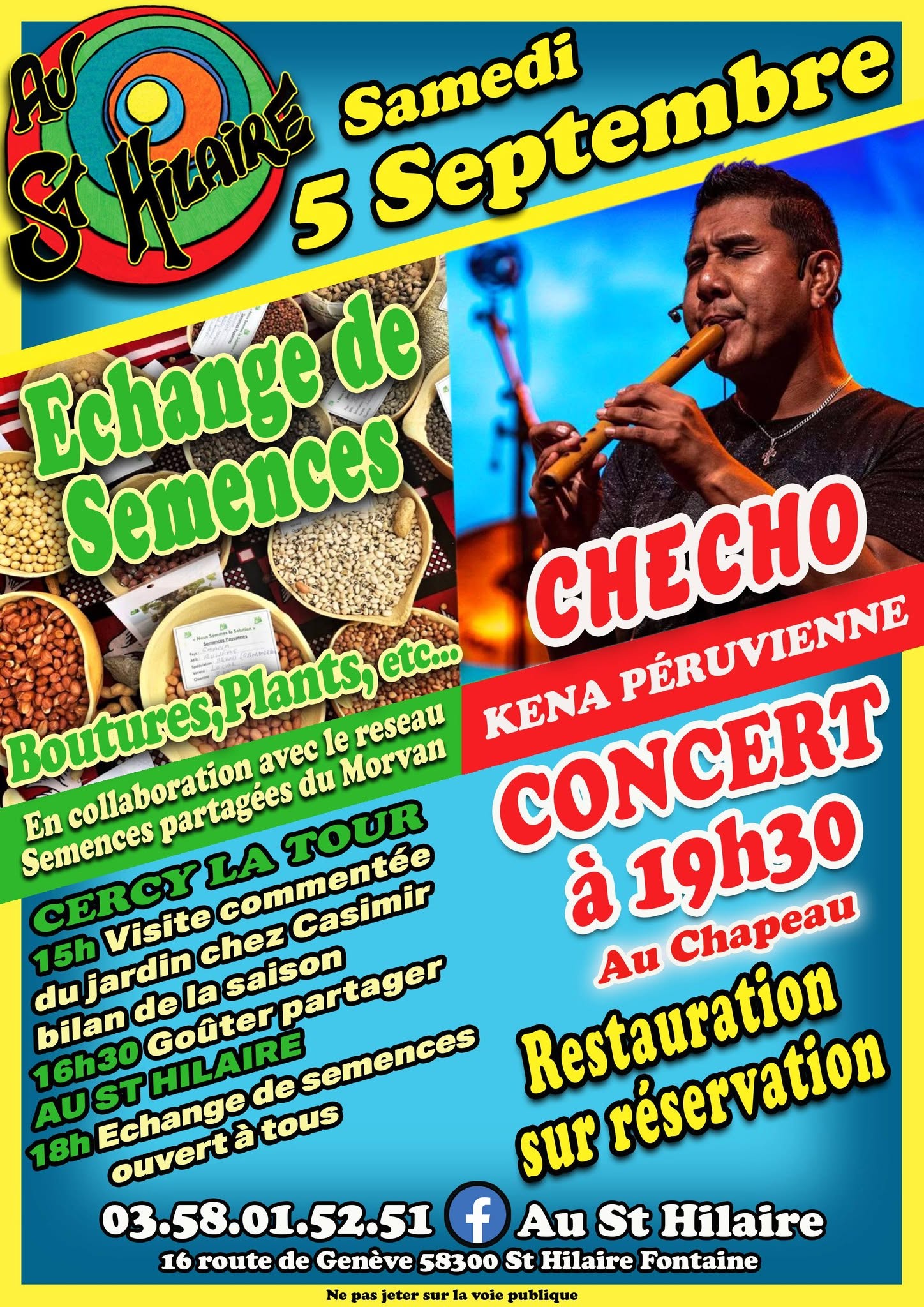 Échange de semences et concert "Checho"