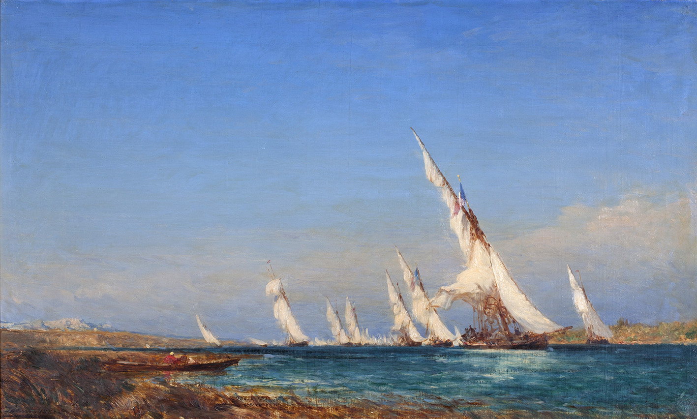  Lagune dans la Méditerranée par Félix Ziem