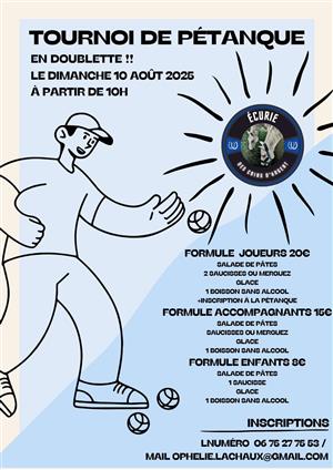 Tournoi de pétanque