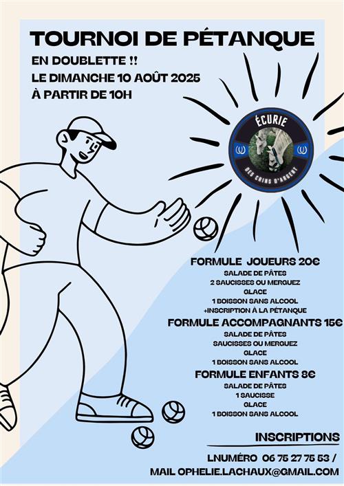 Tournoi de pétanque