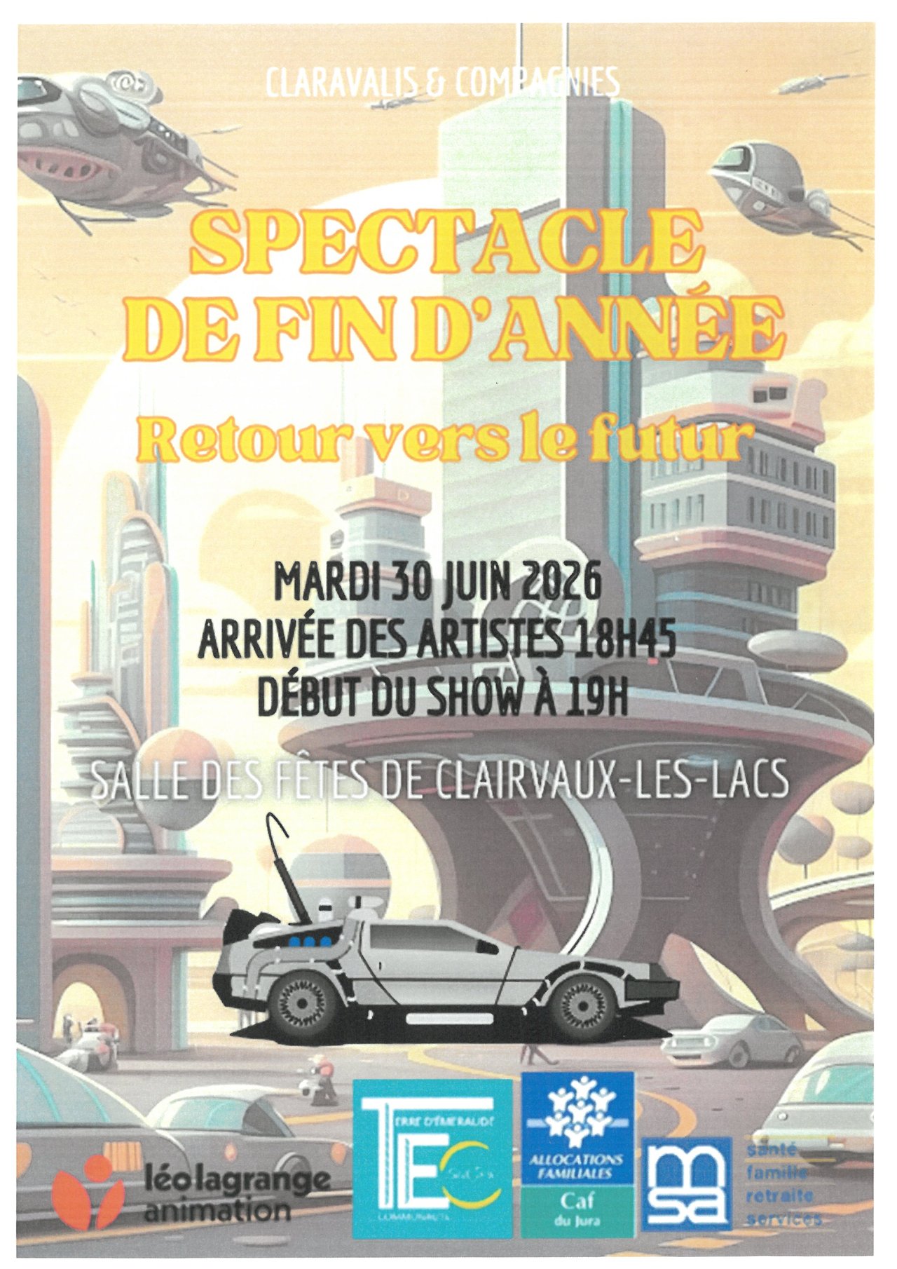 Spectacle "retour vers le futur"