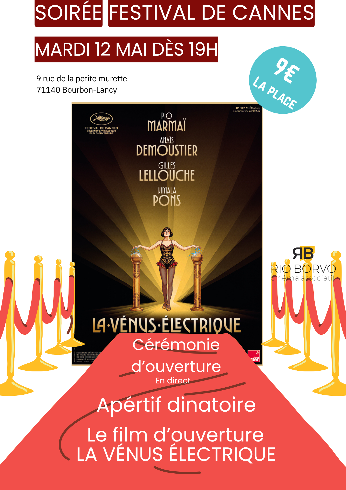 Soirée ouverture du Festival de Cannes