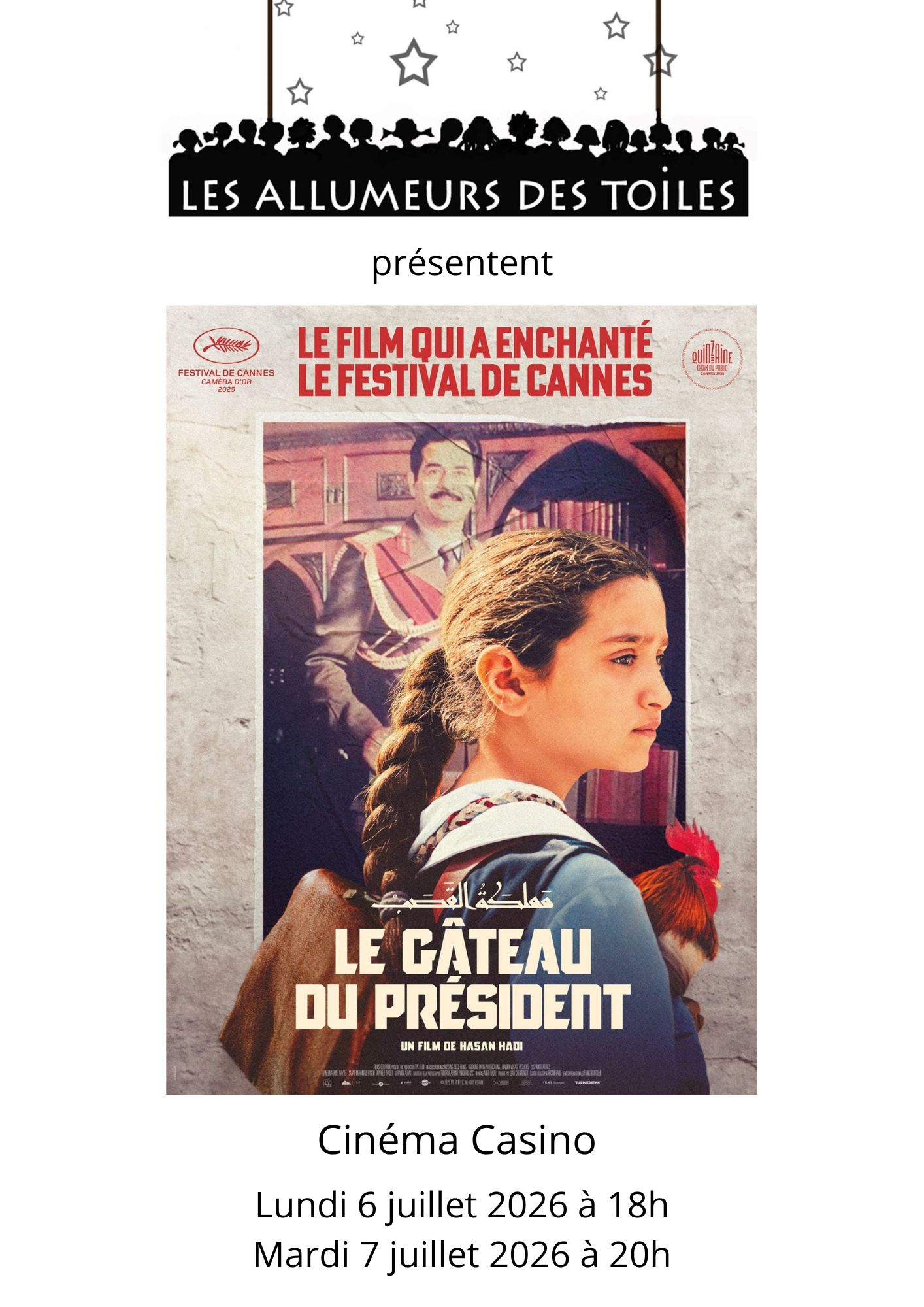 Les Allumeurs des Toiles présentent "Le Gâteau du Président" - Drame de Hasan Hadi