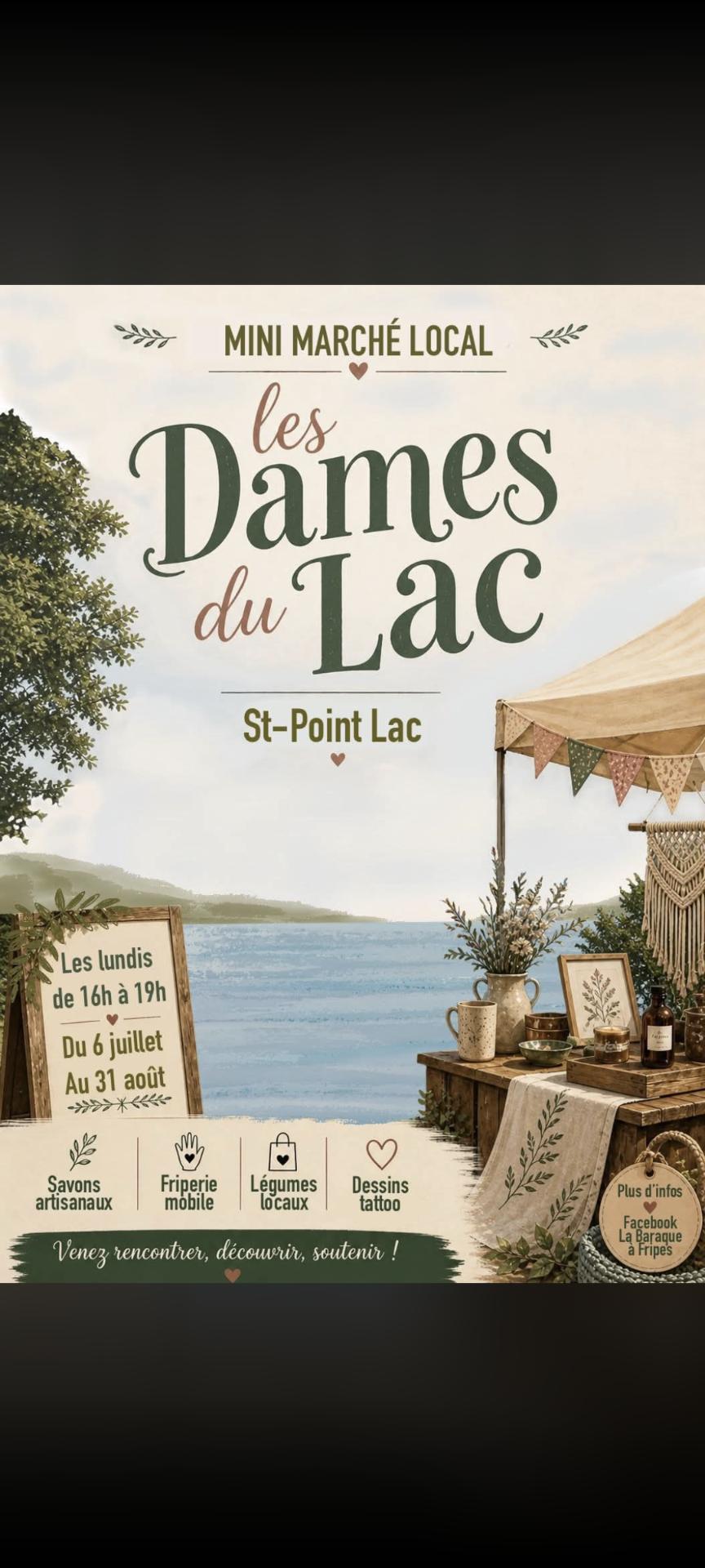 Mini marché local - Les Dames du Lac