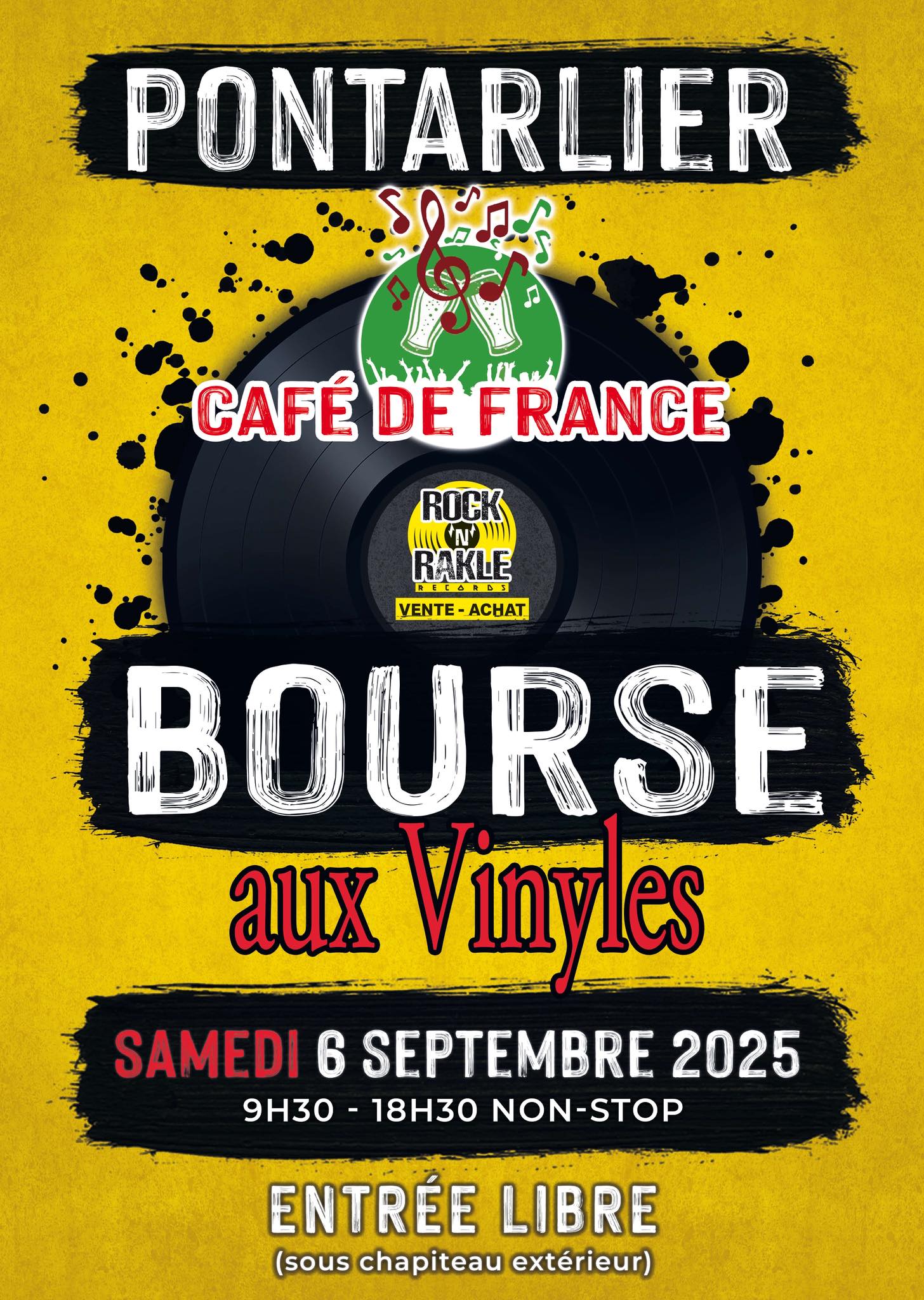 6 sep - bourse aux vinyles - Pontarlier