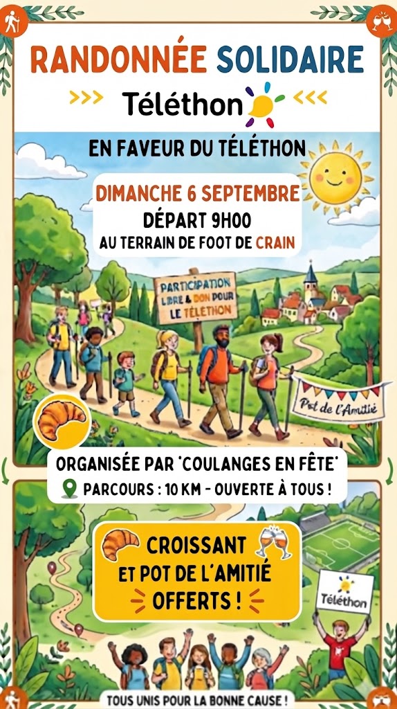 Randonnée solidaire en faveur du Téléthon