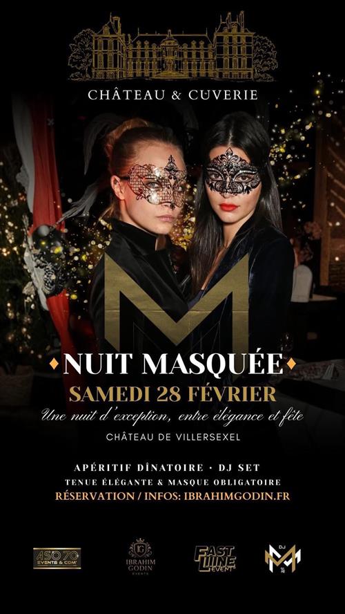 Nuit masqu&eacute;e au ch&acirc;teau et cuverie