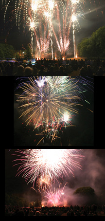 Défilé, bal et feu d'artifice