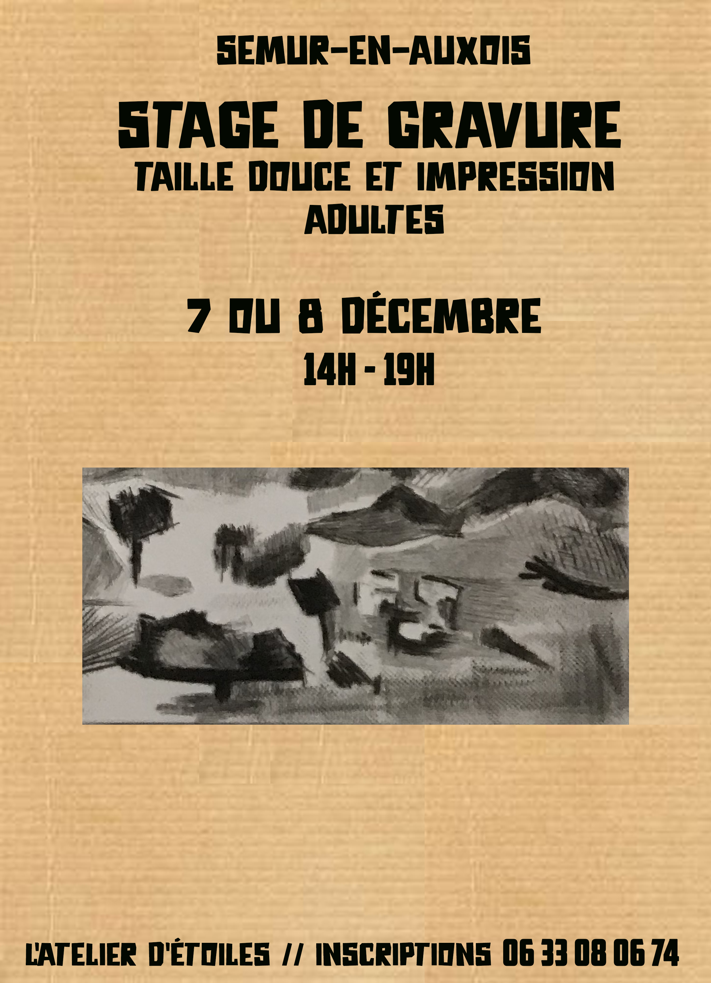 Stage gravure taille douce 