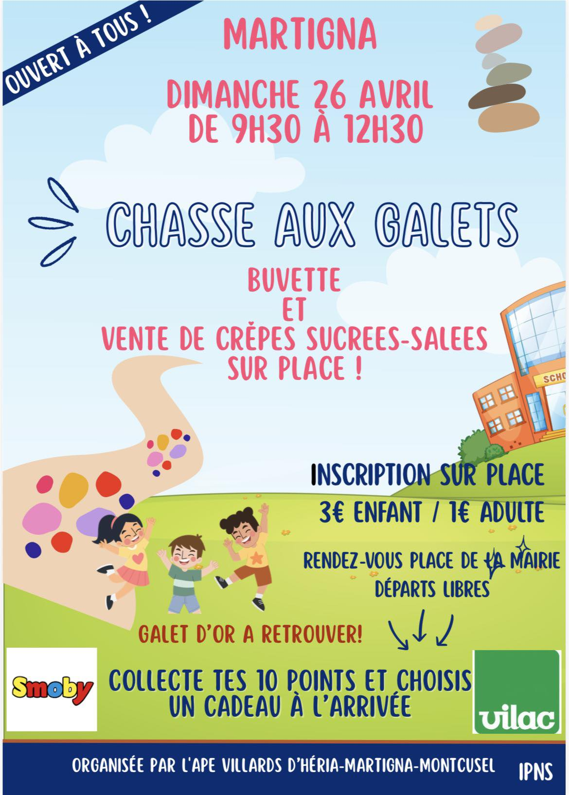 Chasse aux galets