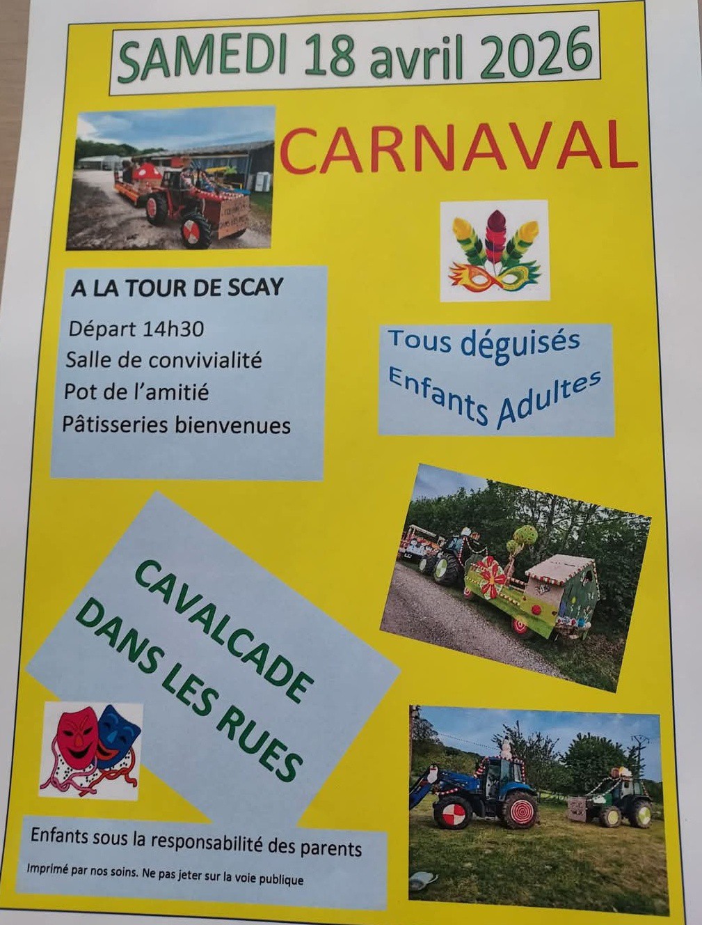 Parade des tracteurs de Carnaval