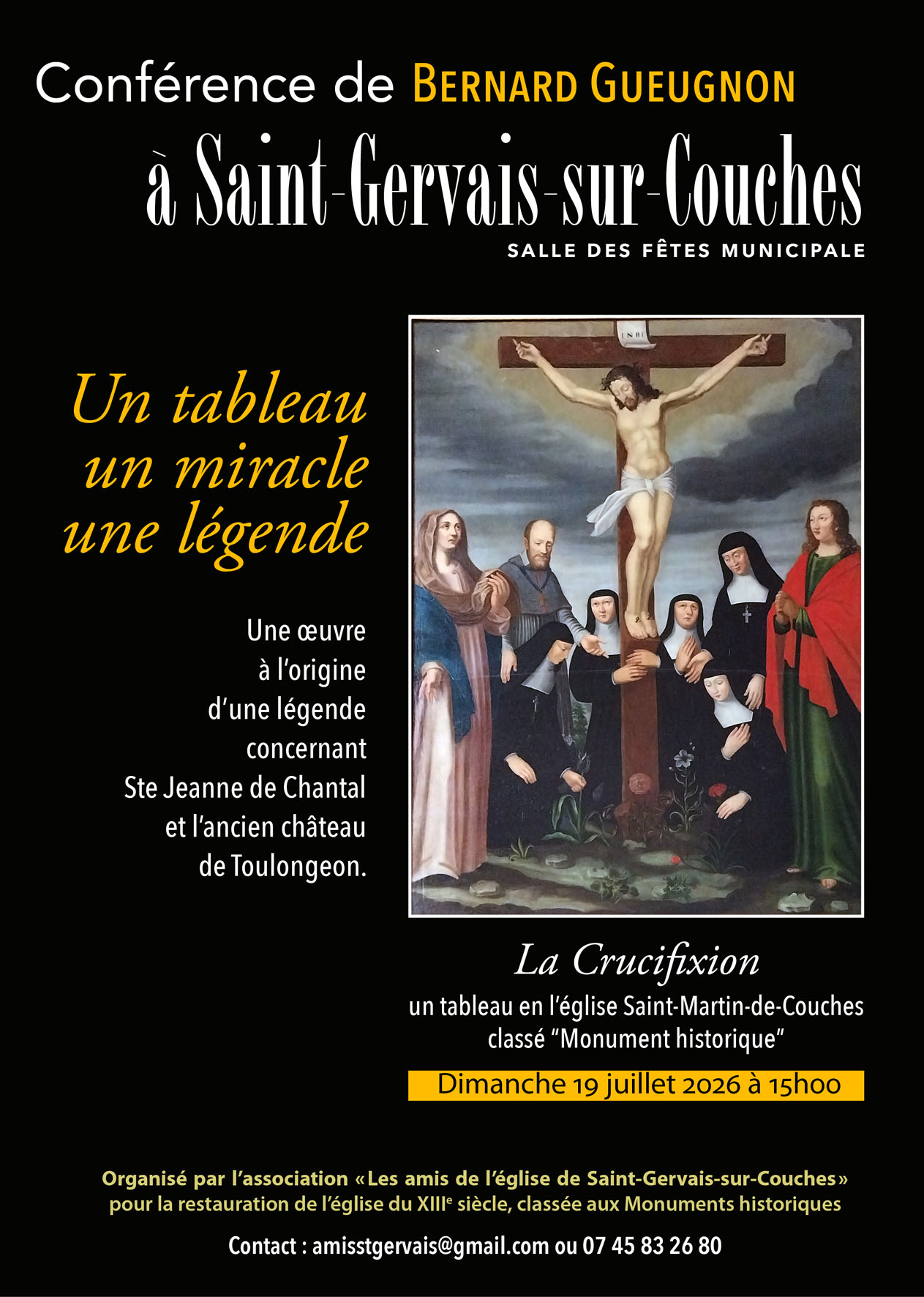 Conférence sur le tableau de la Crucifixion par Bernard Gueugnon