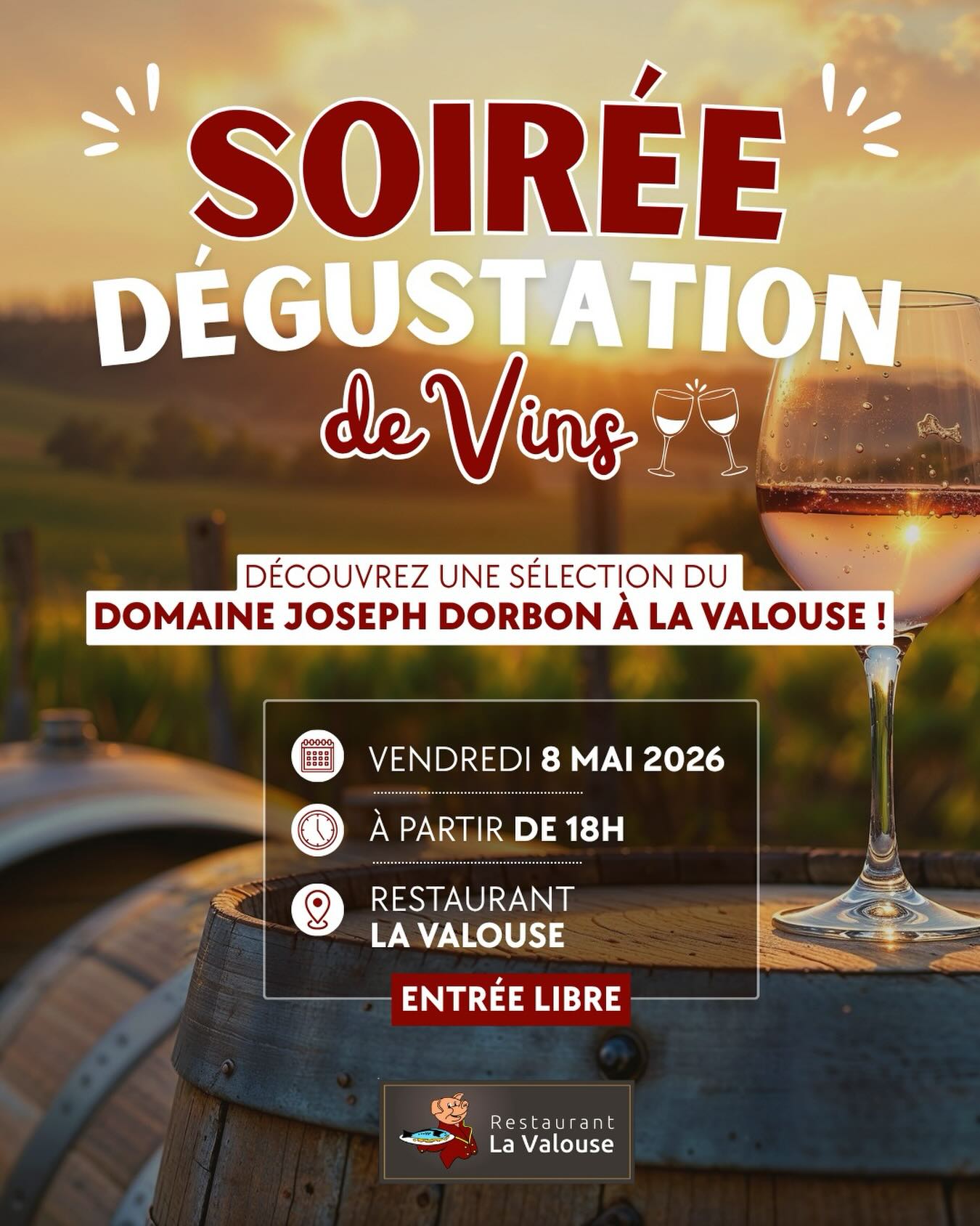 Soirée dégustation de vins