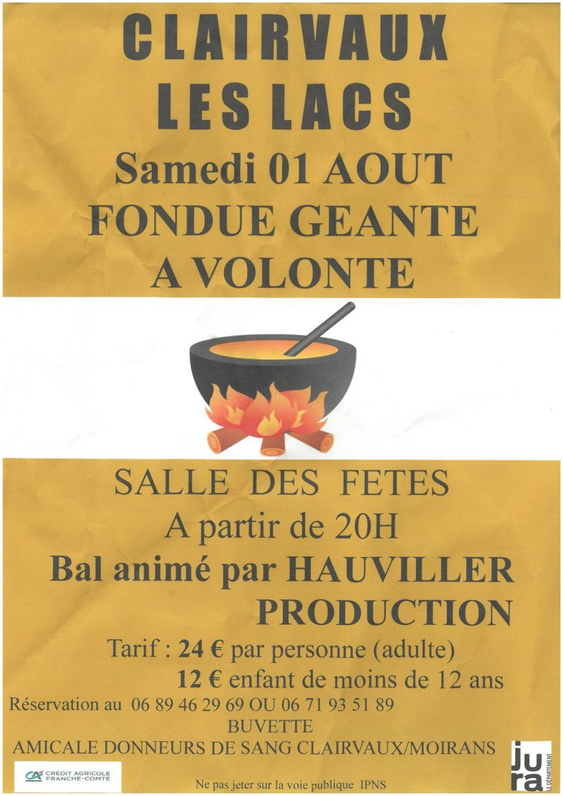 Fondue géante à volonté