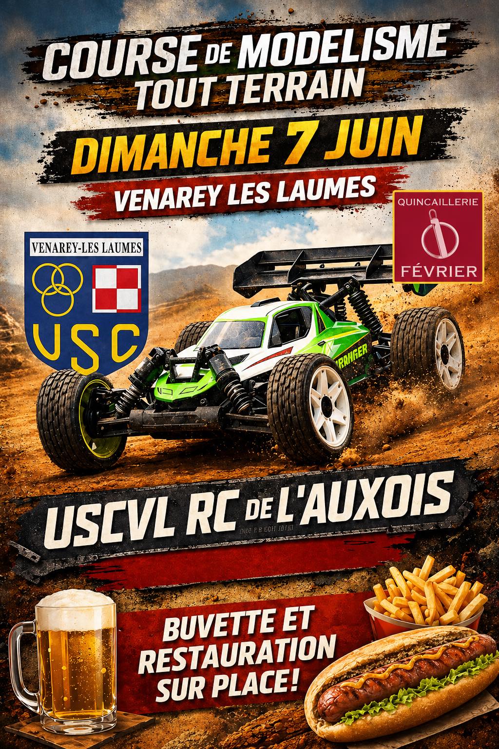 Course de modélisme tout terrain